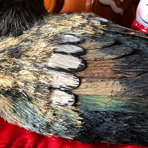 Vintage Sisal and Pinecone Duck 1990's - Picture 3 of 13